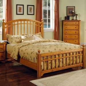  World Imports Country Pine Panel Bed 1162 panel bed: Home 