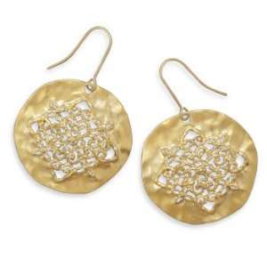   Matte Finish Gold Tone Fashion Earrings West Coast Jewelry Jewelry