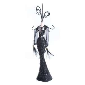  Sparkling Sequin Black Dress Jewellery Mannequin Display 
