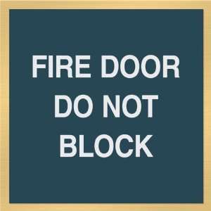  Fire Door Do Not Block Sign, 6 x 6 Office Products