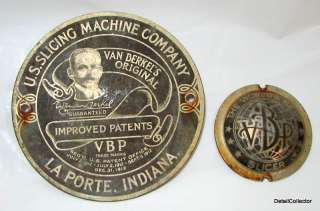   . Vintage US SLICING MACHINE Metal Label TAG Van Berkel Slicer Parts