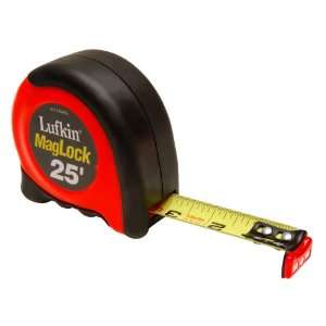  Lufkin 1 Inch X 25 Foot Auto Lock Tape; Magnetic End Hook 