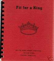   CT 1975 VINTAGE CONNECTICUT *FIT FOR A KING COOK BOOK *KING DAY SCHOOL