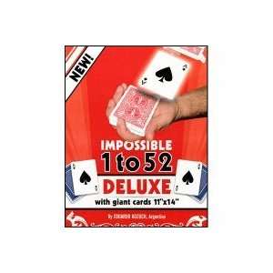  Impossible 1 to 52 Deluxe (Giant Cards) by Eduardo Kozuch 