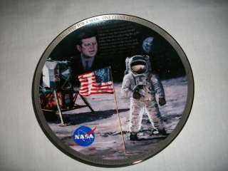 BRADFORD EXCHANGE NASA THE EAGLE HAS LANDED PLATE APOLLO 11 AMERICANS 