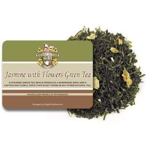 Jasmine with Flowers Green Tea   Loose Leaf   4oz:  Grocery 