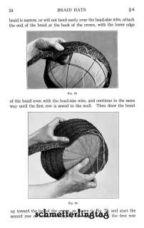 Millinery Book Guide to Making Flapper Braid Hats 1915  