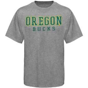  NCAA Oregon Ducks Ash Worn Out Ringspun T shirt: Sports 