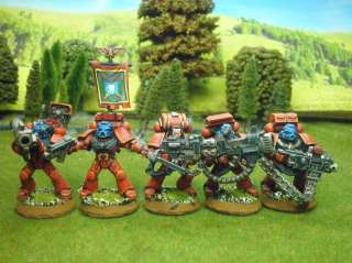 Warhammer DPS painted Blood Angels Devastator Squad