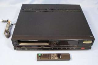Sony Model SL S600 Super Beta Betamax VCR Video Recorder with Remote 