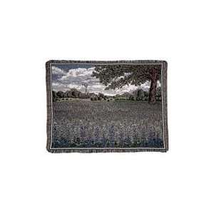  Field of Texas Bluebonnet Flowers Tapestry Throw Blanket 