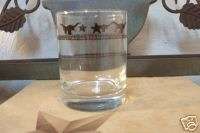 Western Decor Glassware Longhorn Texas Stars Glasses  