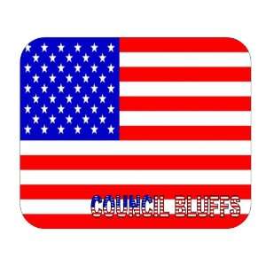  US Flag   Council Bluffs, Iowa (IA) Mouse Pad Everything 