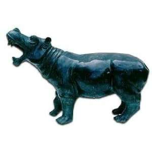Metropolitan Galleries SRB991019 Large Hippo Bronze:  Home 
