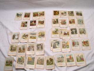 LOT 38 ANTIQUE 1890S BEREAN BIBLE LESSON PICTURE CARDS  