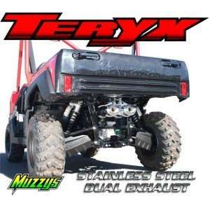  08 Kawasaki Teryx Muzzys Full Exhaust   Dual Teflon Mfl 