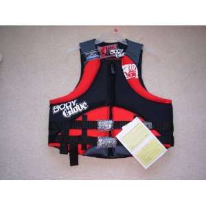  Body Glove Mens PFD Life Vest Large 45 49, Red: Sports 