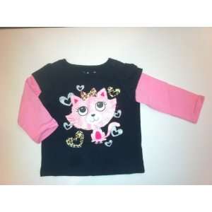   Long Sleeve Top   Black & Pink   12 Months   Cool Baby Clothes Baby