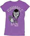 Purrrrrple Rain/Purple Rain Women Short Sleeve Tee Shirt By David And 