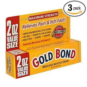  Gold Bond Medicated Anti Itch Cream, 2 Ounce Tubes (Pack 