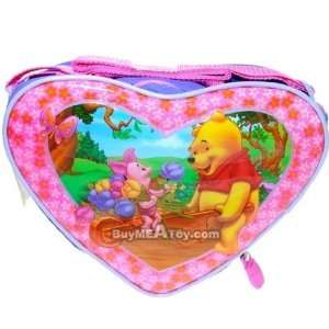  Winnie the Pooh Heart Shape Kids School Lunch Box