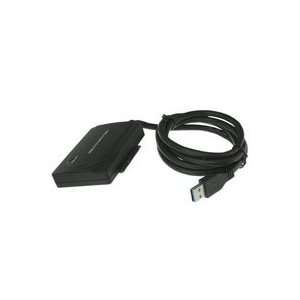 3ft Black Adapter Cable with USB 3.0 to SATA 2 HDD Connectors:  