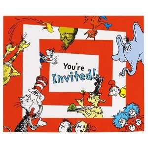  Dr Seuss Classic Book Characters Party Invitations Toys & Games
