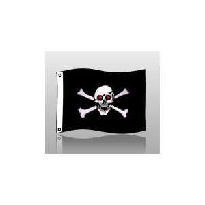  3x5 Red Eye Roger Design Pirate Flag: Home & Kitchen