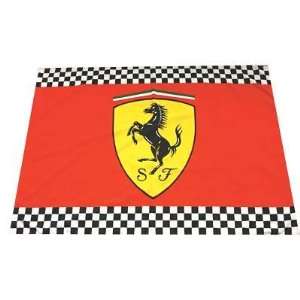  Ferrari Large Check Border Flag Patio, Lawn & Garden