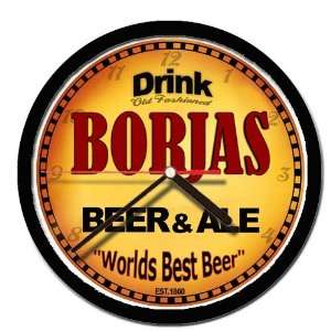  BORJAS beer and ale cerveza wall clock 