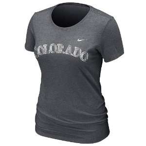 Colorado Rockies Womens Blended Burnout T Shirt by Nike  
