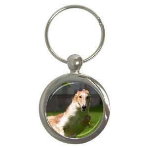  Borzoi Round Key Chain AA0034: Everything Else