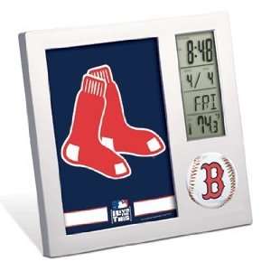  MLB Boston Red Sox Team Desk Clock: Home & Kitchen