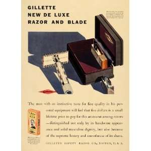  1930 Ad Gillette Safety De Luxe Criterion Razors Blades 