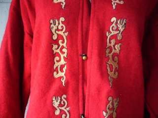   CRANE & DRAGONS Nepalese Hooded Wool Coat M Medium jacket nepal  