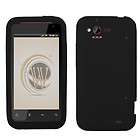 For NEW HTC RHYME 6330 VERIZON CELL PHONE RUBBER BLACK 