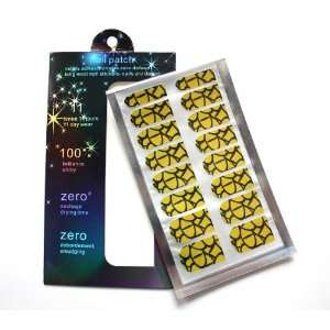  16 Nail Art Foils Patch Sticker Transfer Decoration (Yellow Art 
