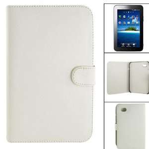   White Faux Leather Pouch Holder for Samsung Galaxy Tab Electronics
