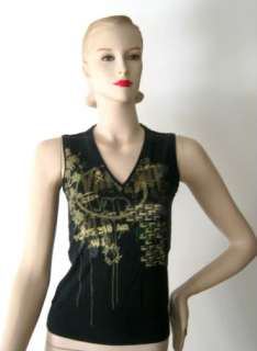 Black cotton sleeveless top by Diesel. It is marked a size S and 