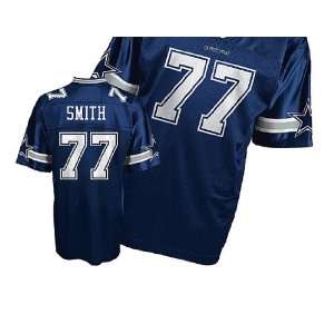 NFL Jerseys Dallas Cowboys #77 Smith Blue Authentic Football Jersey 
