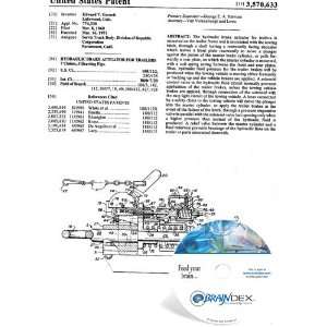   Patent CD for HYDRAULIC BRAKE ACTUATOR FOR TRAILERS 