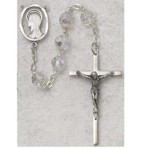  AB Crystal Tin Cut Rosary  7mm Arts, Crafts & Sewing