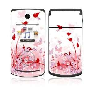  LG Chocolate 3 (VX8560) Decal Skin   Pink Butterfly 
