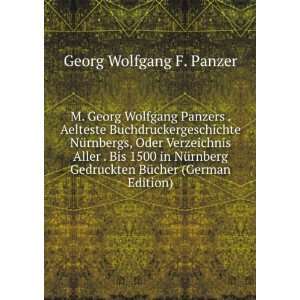   Edition) Georg Wolfgang F. Panzer 9785877332133  Books