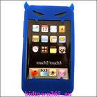 For iPod Touch 2 3 2G 3G Dark Blue Devil Demon Soft Gel Silicone Case 