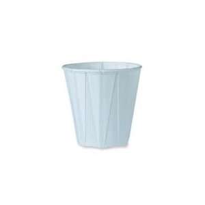 Solo Cup Company : Pleated Paper Cup, 100/BG, White  :  Sold as 2 