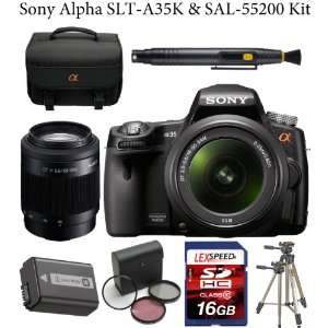  Sony SAL 18 55mm Lens + Sony AF DT 55 200 F4 5.6 SAL 55200 Zoom Lens 