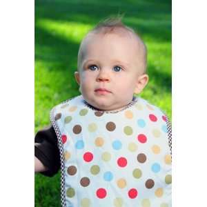  Patricia Ann Designs Cocoa Sky Dot Reversible Bib Baby