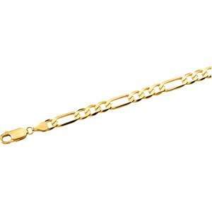  14K Yellow Gold Figaro Chain   8 inches: DivaDiamonds 
