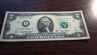10 $2 Two Dollar Bills Uncirc 2003a Last yr made error notes? see 
